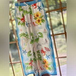 Calypso St. Barth Multicolor Tropical Print Pants